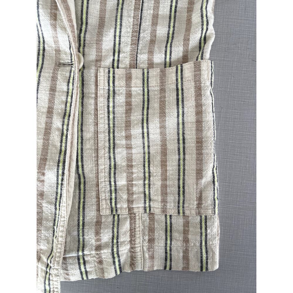Maeve Anthropologie Sz XS Danielle Blazer Cotton Oversized Casual Boho Classic - Picture 6 of 13